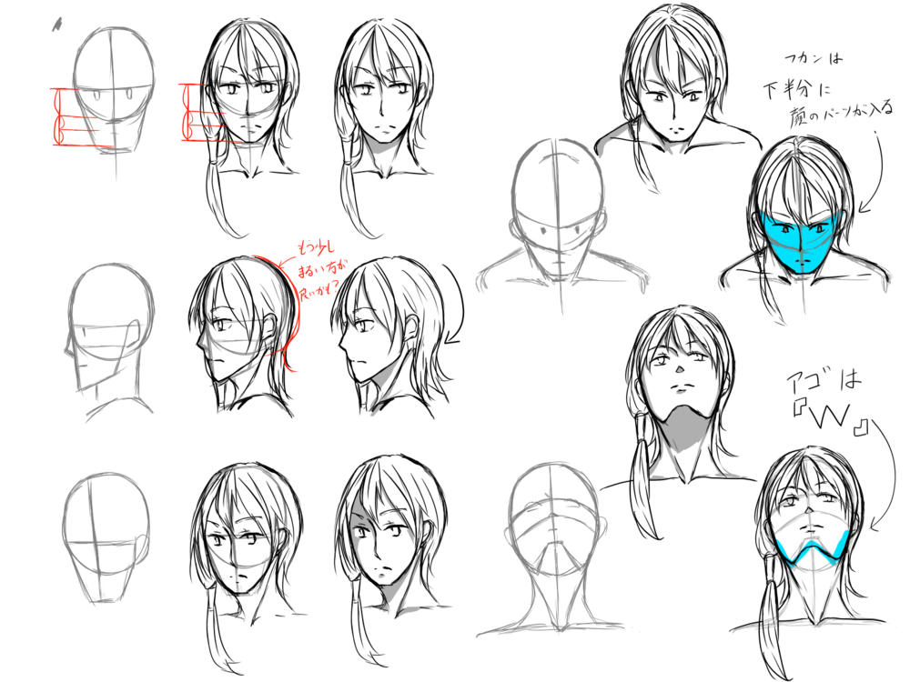 顔の描き方