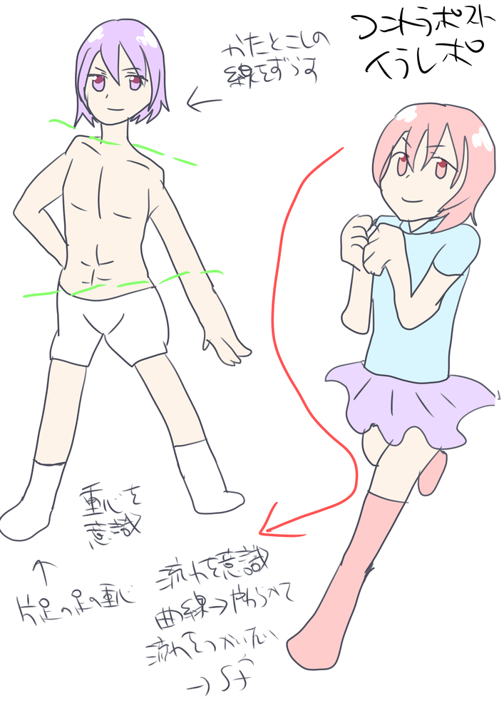 コントラポストのイラレポ