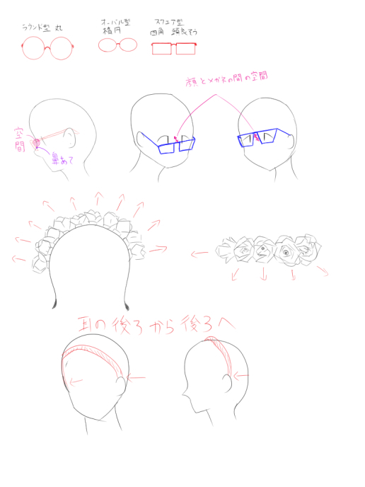 メガネ＆カチューシャ