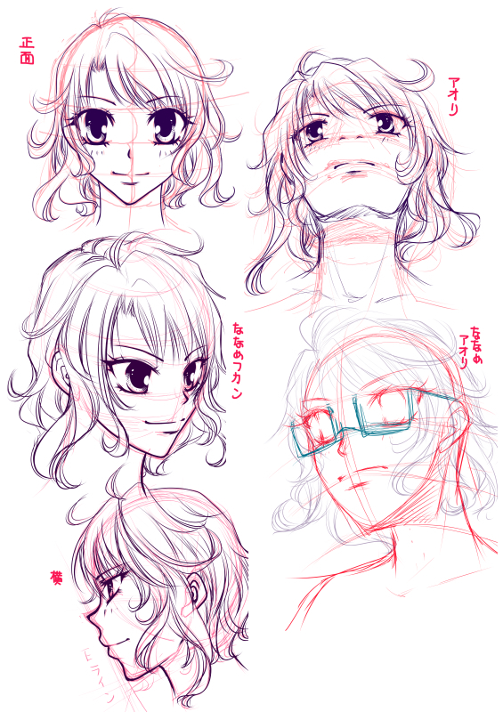 顔の描き方（女性）