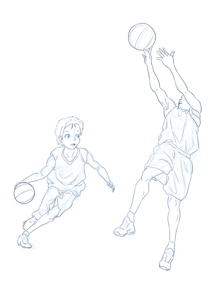 スポーツのイラストの描き方