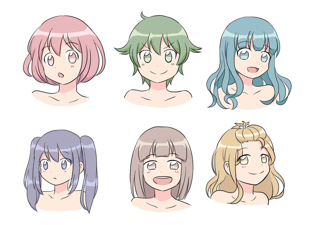 髪の描き方講座
