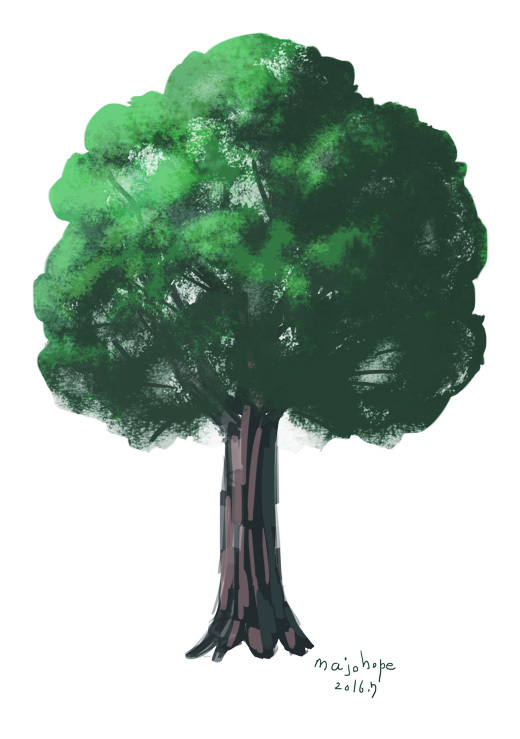 樹を描くッ！