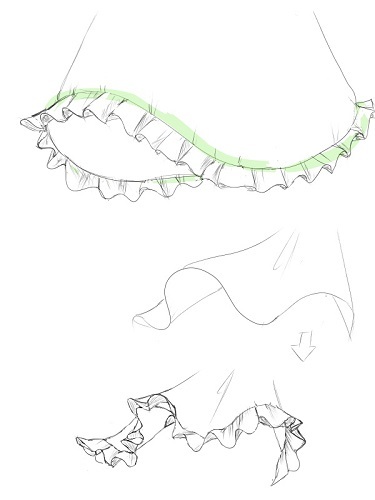 フリルの描き方講座～