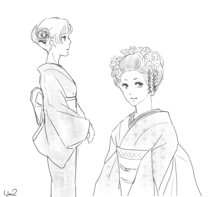着物美人