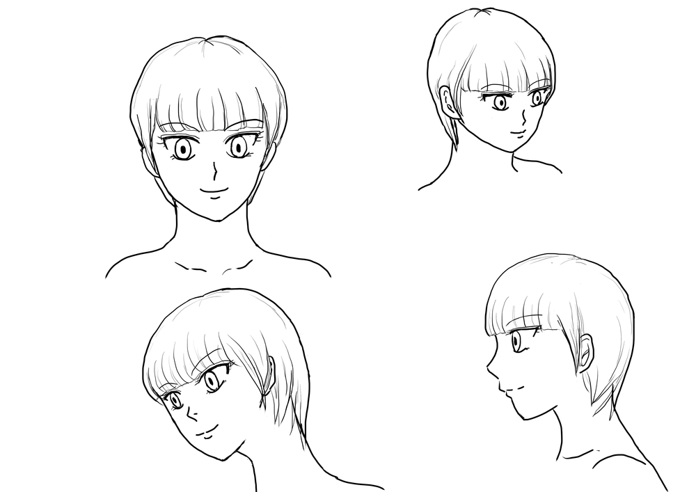 イラレポ２　女性の顔