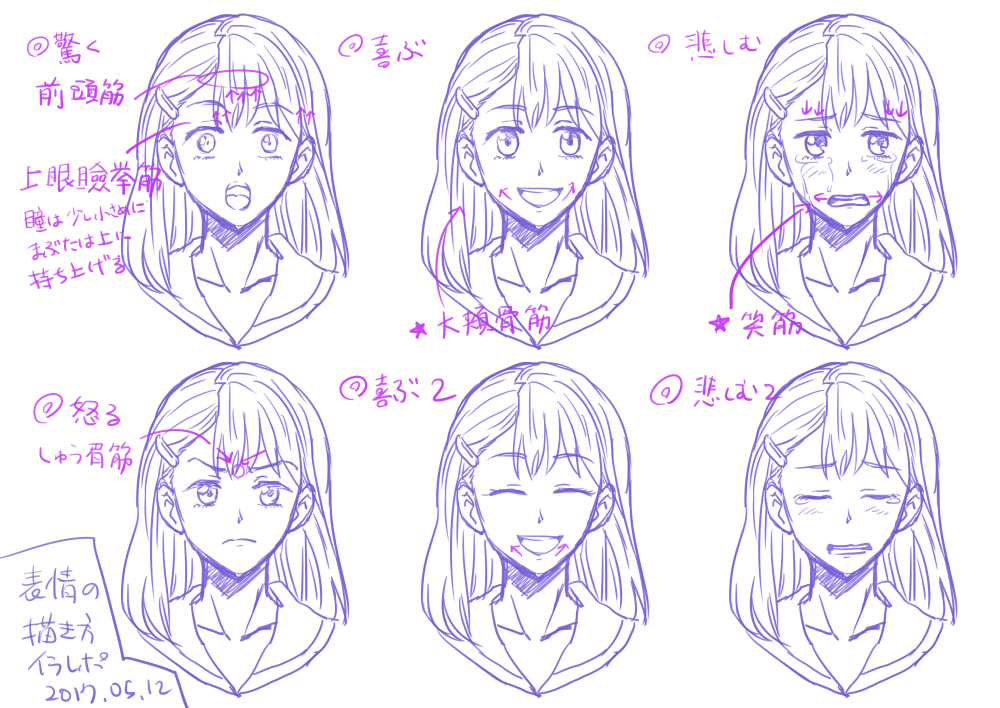 表情の描き方