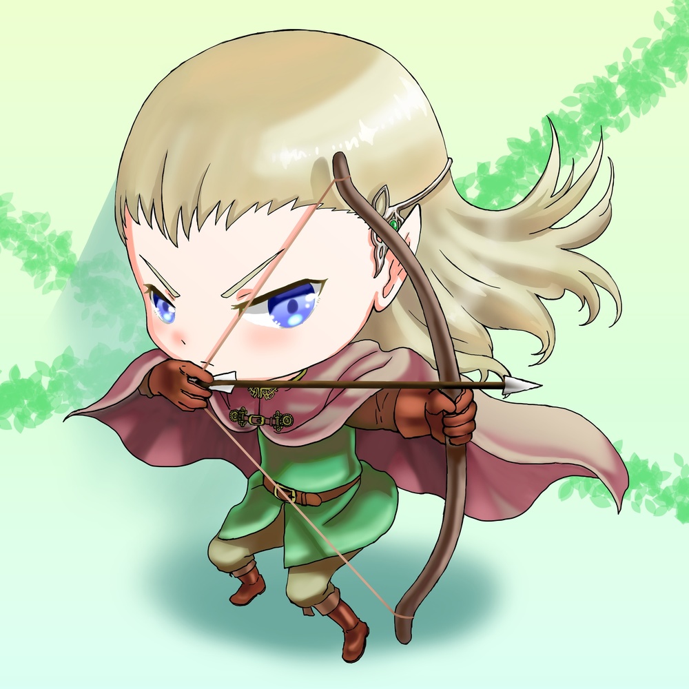 弓で戦うエルフのメイキング講座