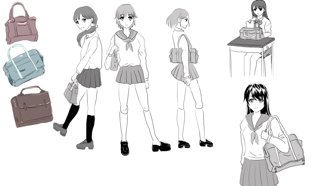 制服　鞄