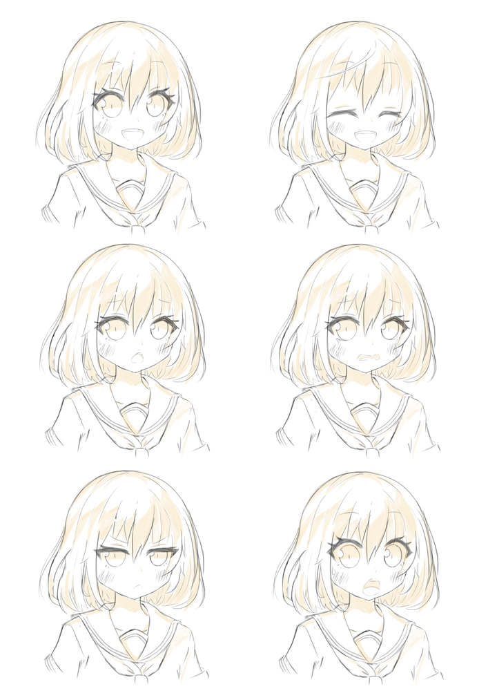 表情の描き方
