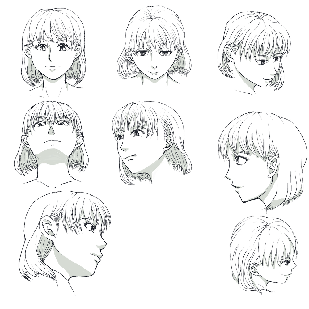 顔のアタリの取り方練習