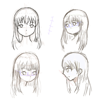 女の子の顔