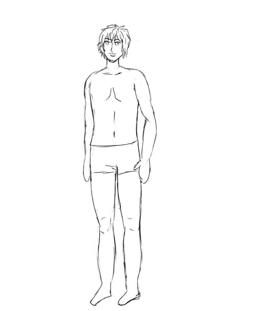 男性の練習
