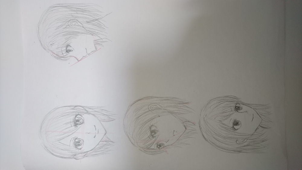 顔のアタリの取り方
