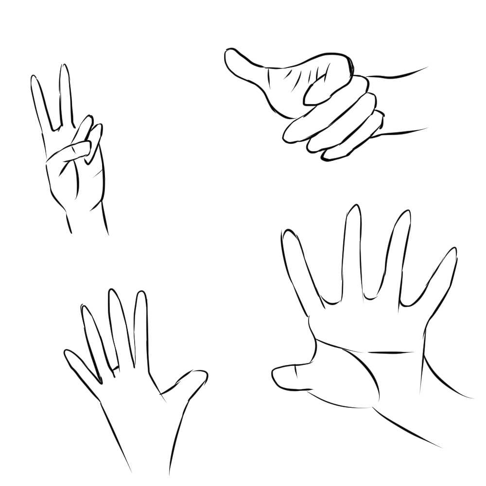 手の描き方講座