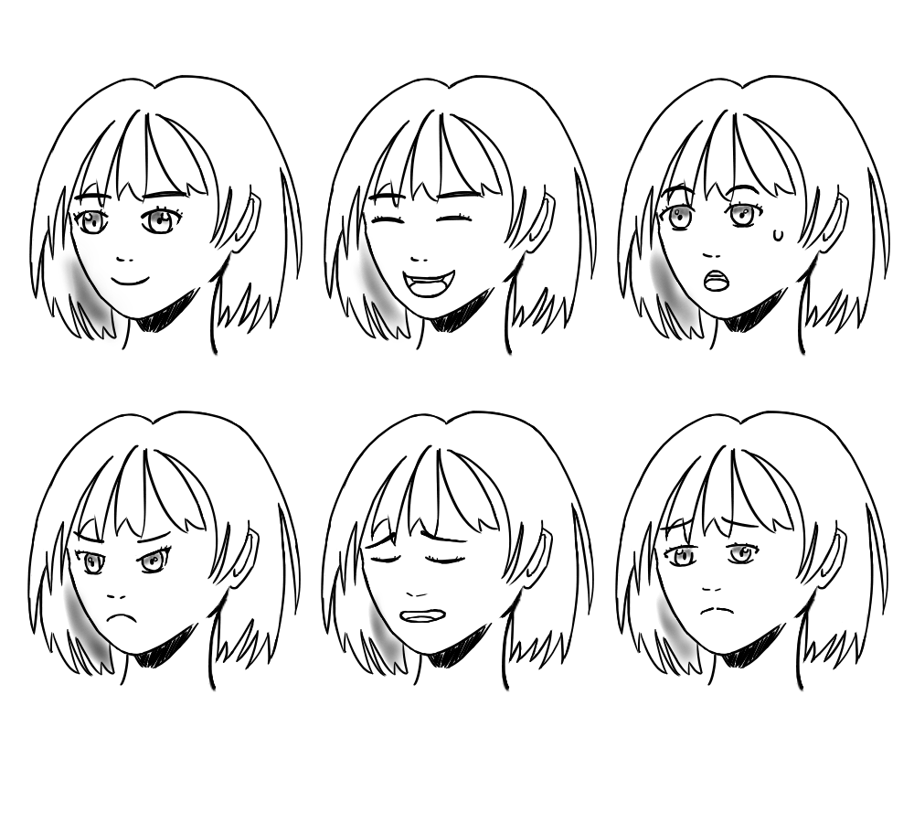 表情の描き方