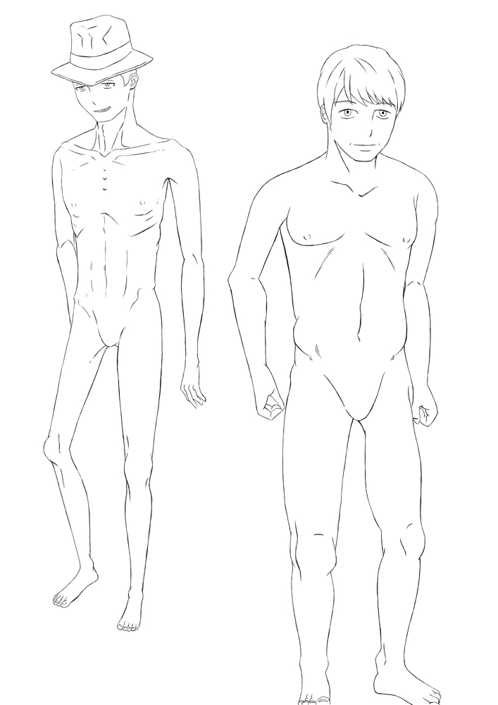 男体形