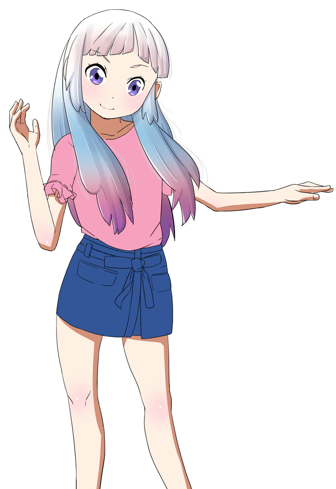 グラデーションの髪