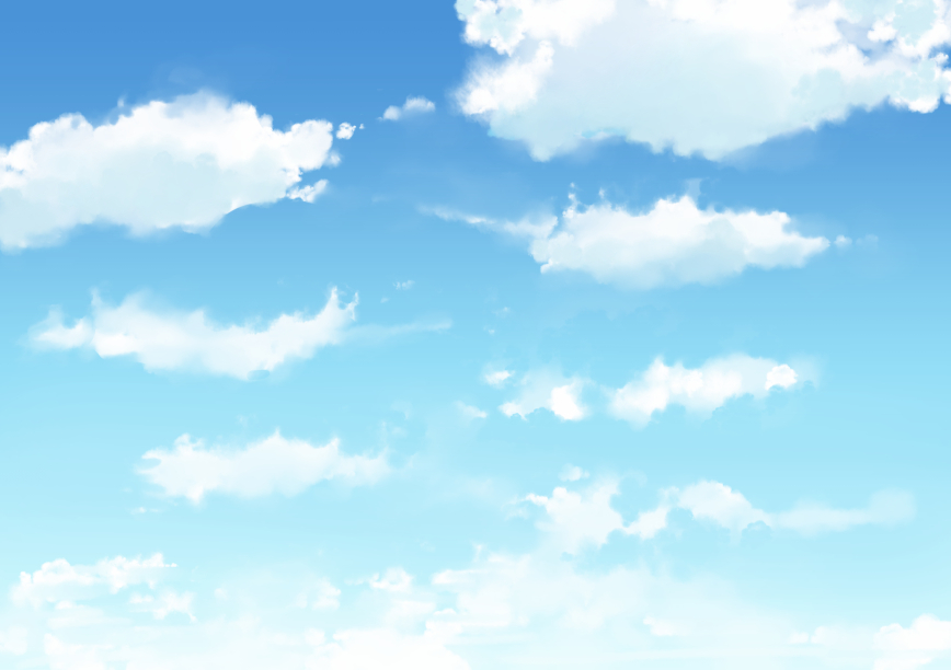 雲を描く