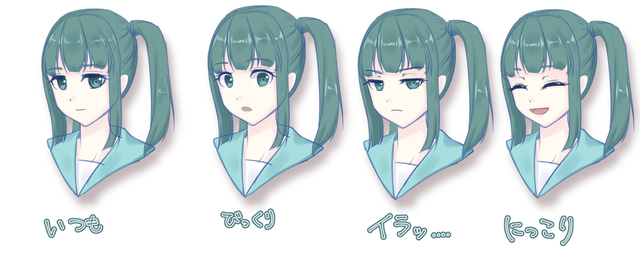 表情をつける