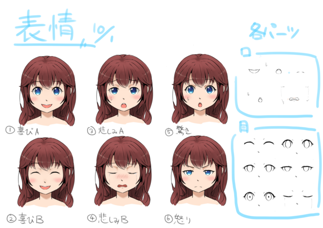 表情の描き方