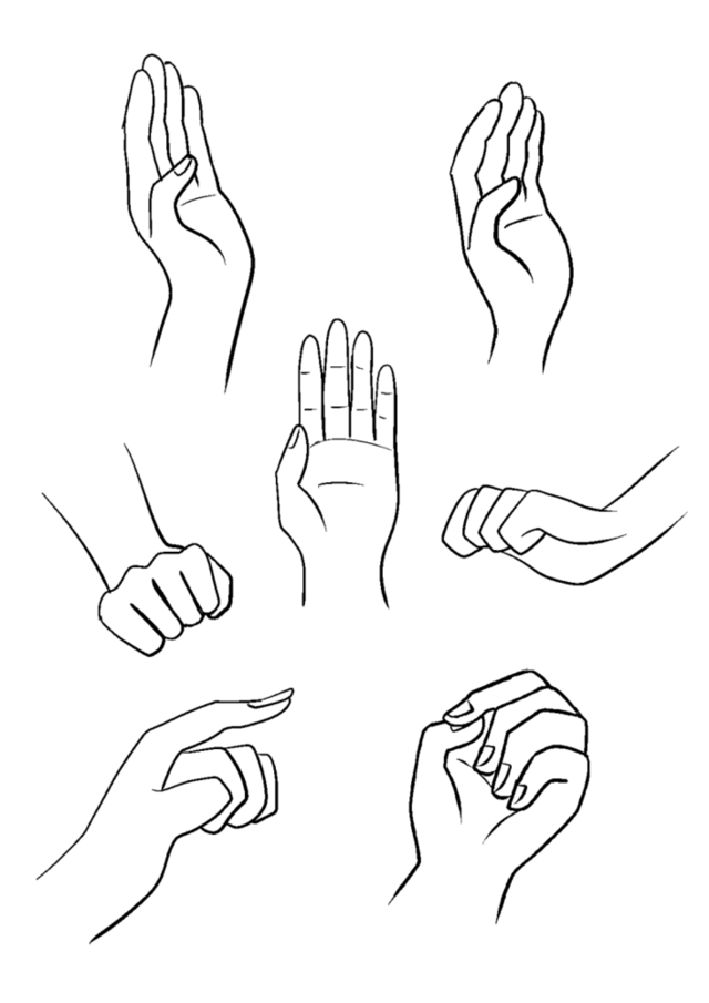 手の描き方