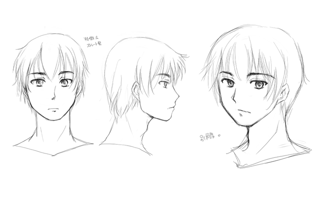 男性キャラクターの描き方