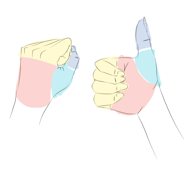手