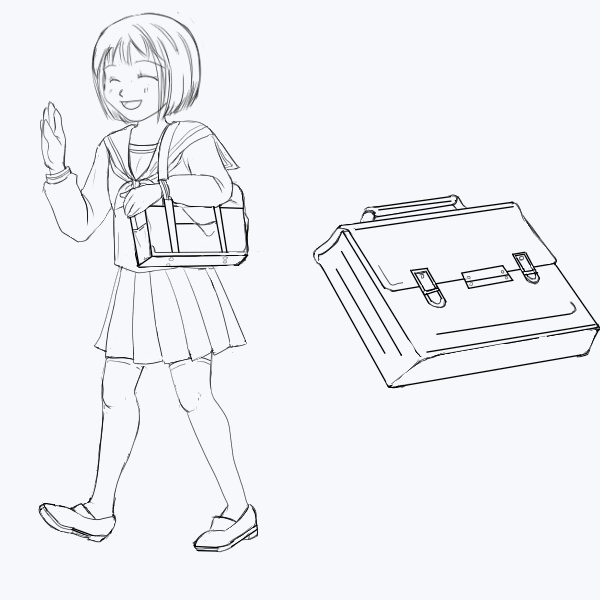 スクールカバンのイラレポ～