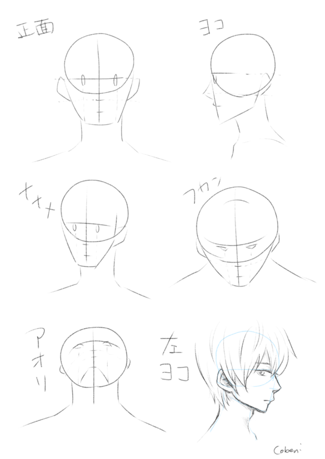 基礎練習-顔の書き方講座