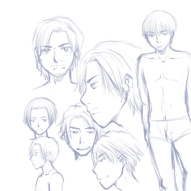 男性描き方
