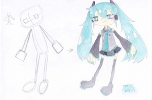 デフォルメ描いてみました