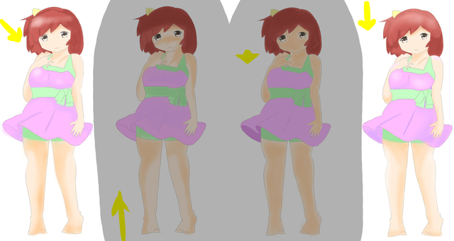 光源を考えてお絵描き