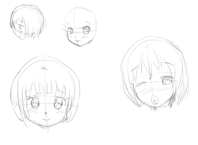 顔の描き方の練習