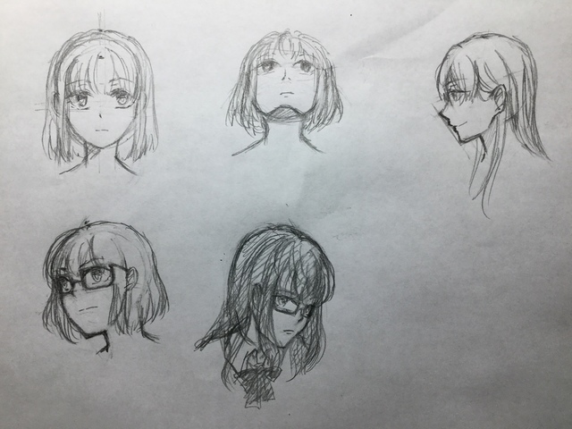 顔の練習