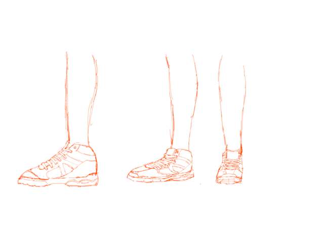 スニーカーを描いてみました。