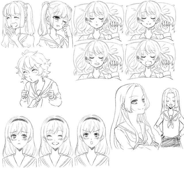 様々な表情の描き方講座イラレポ