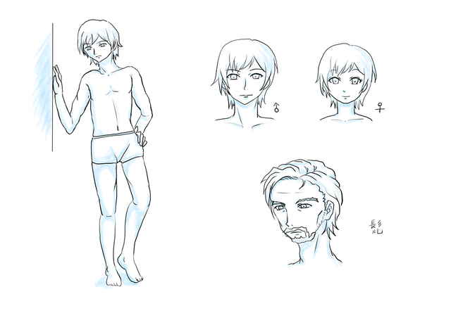 男性の描き方