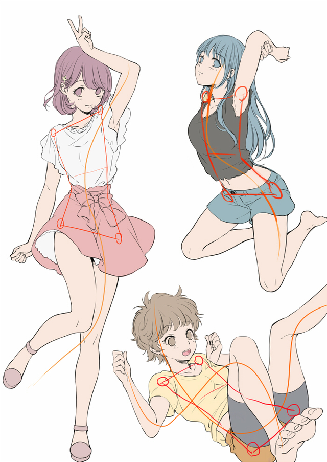s字とコントラポスト