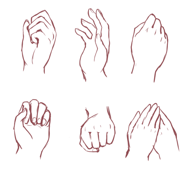 手の描き方