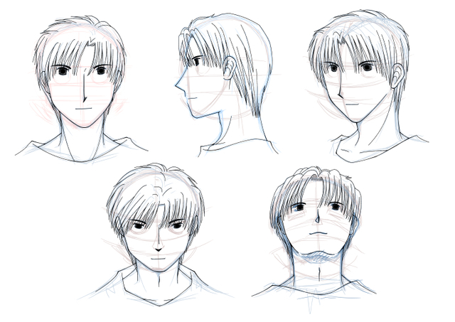 男性の顔