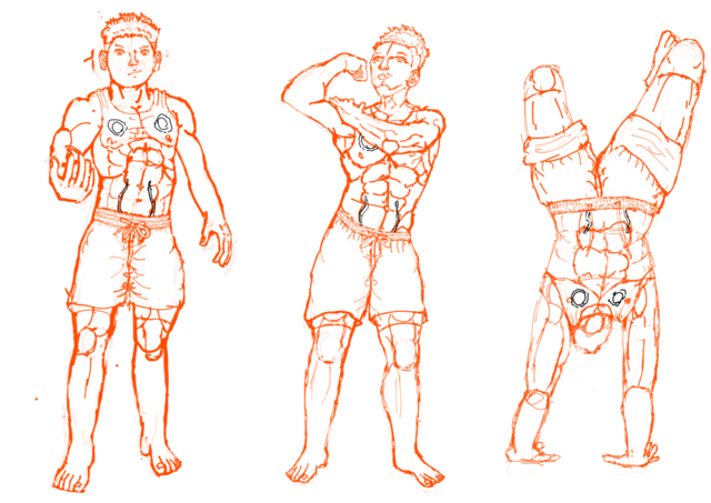 男性キャラを描いてみました。
