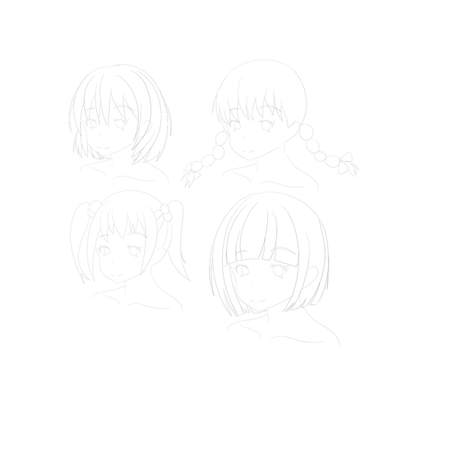 髪の毛のイラレポ