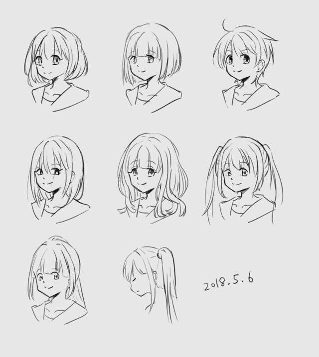 紙の描き方　練習