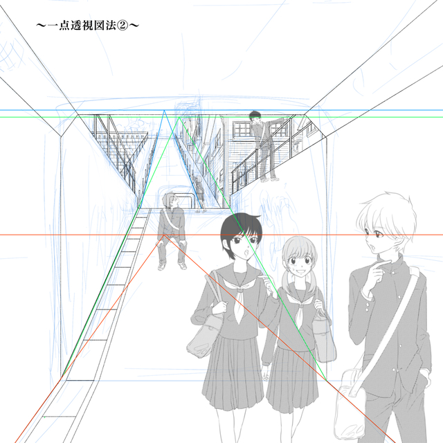 一点透視図法２