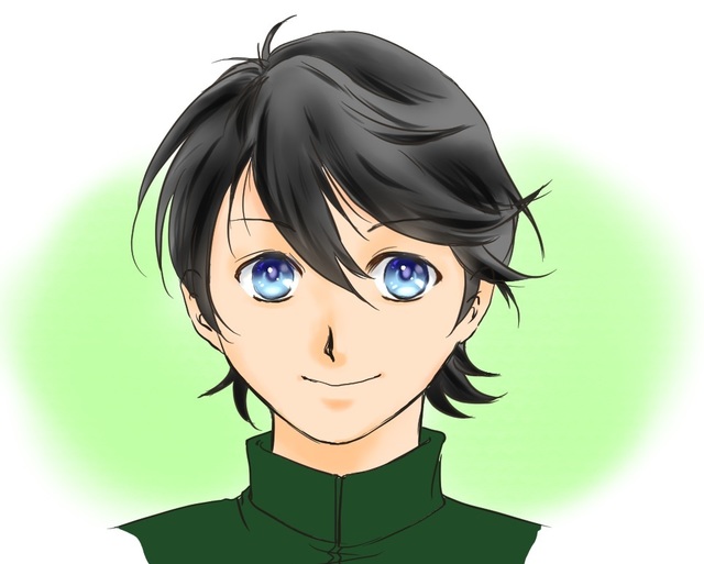 元気な男の子の瞳
