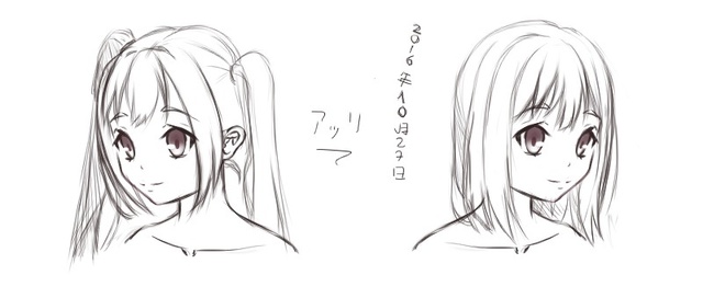 少女と髪^-^