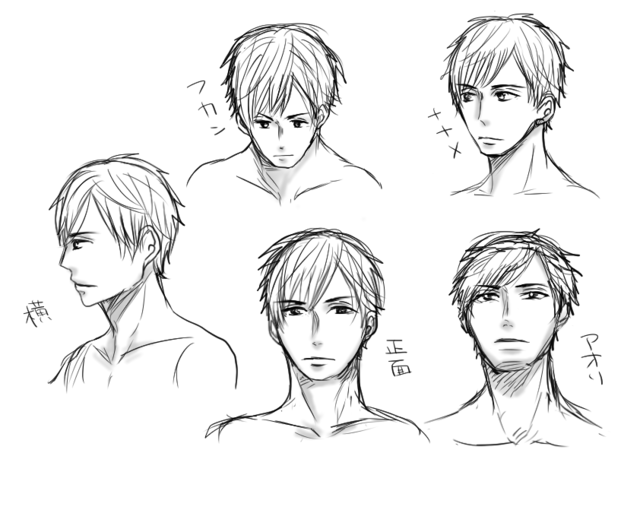 顔の描き方　練習