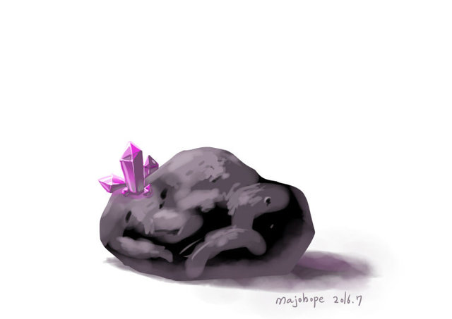 岩を描くッ！