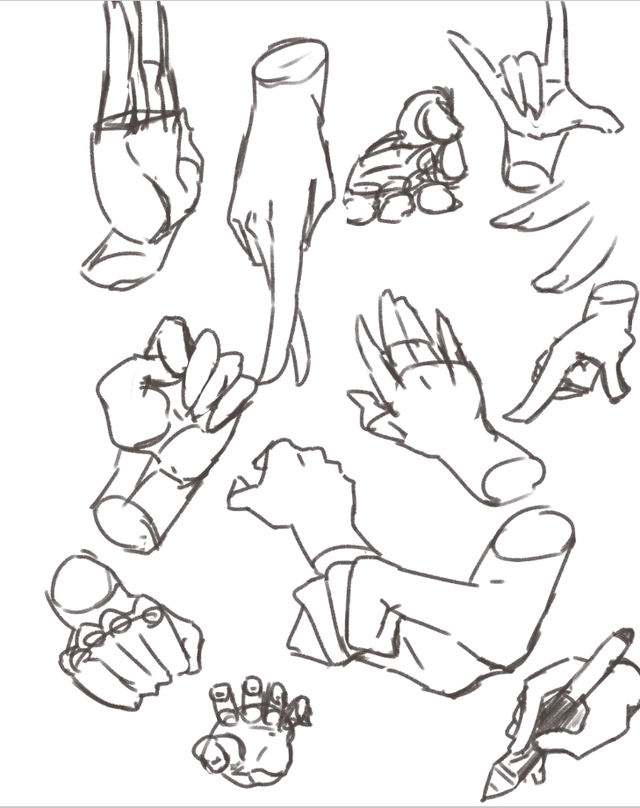 手の描き方講座